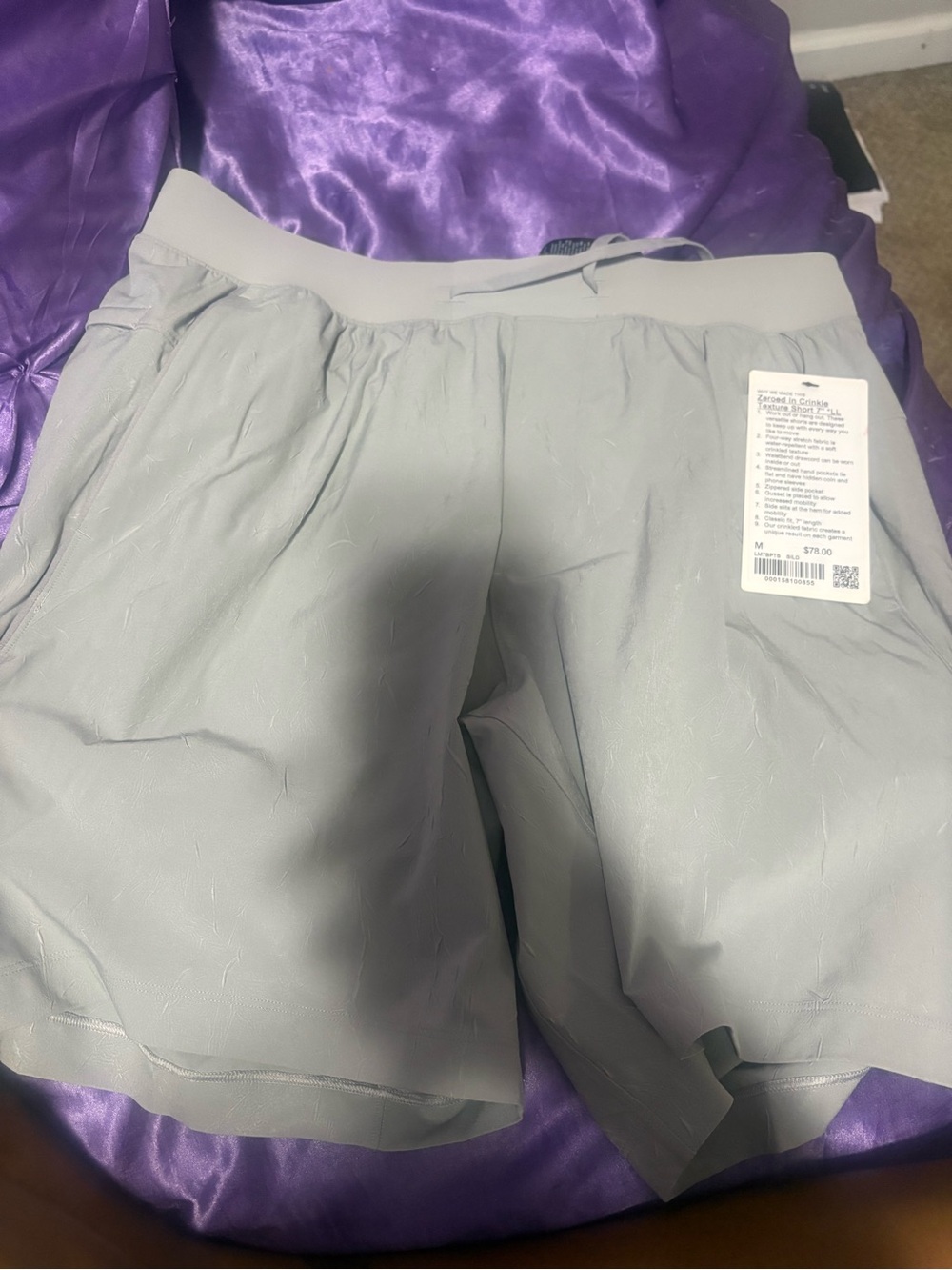 lululemon athletica Light Gray Men’s Athletic Shorts